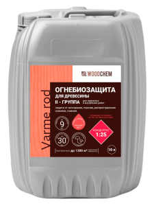 Огнебиозащита дерева WoodChem Varme Rod