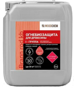 Огнебиозащита древесины WoodChem Brann rod Огнебиозащита древесины WoodChem Brann rod